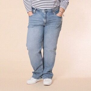 NWT Gap Denim 90s Loose Fit Mid Rise‎ Jeans Womens Sz 20/35R Vintage wash